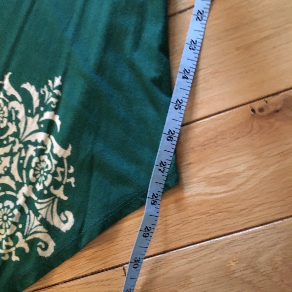 Om Grown Teal Kalamkari Bamboo Midi Dress Boho Medium - Picture 9 of 14